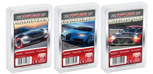 Ass Altenburger 3-er Set Quartettspiele/Quartett Karossen bestehend aus 1. Top Ass Motorsport - 2. Top Ass Luxusklasse - 3. Top Ass Prototypen von Ass Altenburger