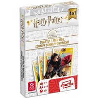ASS 22584064 - Harry Potter, 4 in 1 Kartenspiel (Quartett/Mau Mau/Schnipp Schnapp/Memo) von ASS Altenburger Spielkarten
