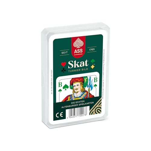 ASS Altenburger 22570027 - Skat - Turnierbild, Kartenspiel im Plastiketui, Yellow von ASS Spielkartenfabrik