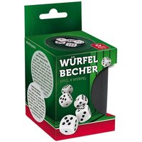 ASS Altenburger Spielkarten - Würfelbecher, Plastik mit Filzeinlage, 6 Würfeln von ASS Altenburger Spielkarten