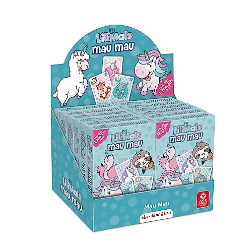 ASS Altenburger 22577450 myLilimals Einhorn Mau (38 Spielkarten in Faltschachtel), rosa von ASS Altenburger