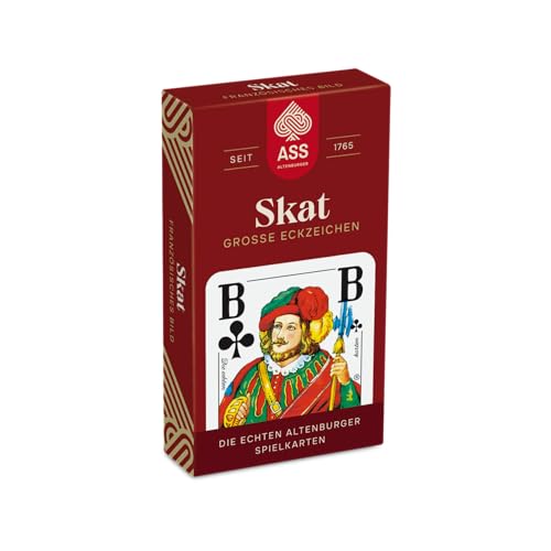 Ass Altenburger - FSC Skat große Eckzeichen, französisches Bild von ASS Altenburger Spielkarten
