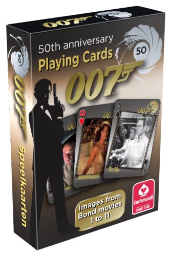 007 Playing Cards (Spielkarten) Sortiert: 50th Anniversary - 50 Jahre James Bond. Images from Bond Movies 1 to 11; Images from Bond Movies 12 to 22. Geliefert Wird eine von 2 Varianten von Cartamundi