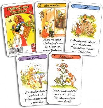 Spielkarten, Quartett Heilkräuter von ASS Altenburger Spielkarten