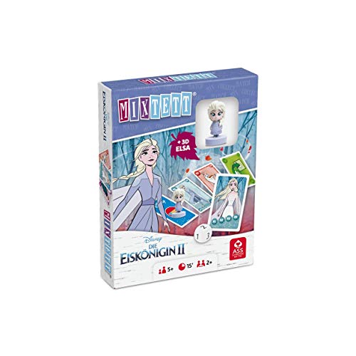 ASS Altenburger 22522240 Mixtett Disney Die Eiskönigin 2 Kartenspiel mit Spielfigur ELSA von ASS Altenburger