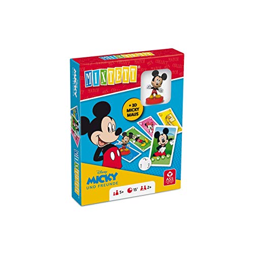 ASS Altenburger 22522241 Mixtett Maus Disney Friends Kartenspiel mit Spielfigur Micky, Mickey von ASS Altenburger