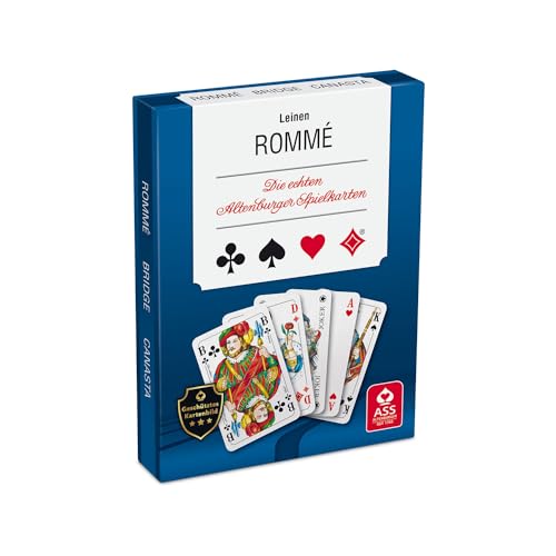 ASS Altenburger 22570073 22570073-Romme mit Leinenprägung, Kartenspiel, ab 10 Jahren, 85x55 ASS Altenburger 22570073 22570073-Romme mit Leinenprägung, Kartenspiel, ab 10 Jahren, 85x55 von ASS Altenburger