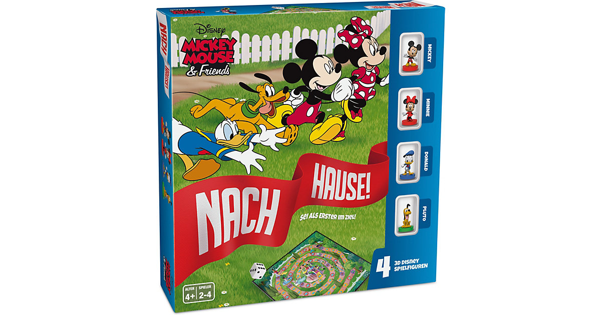 Disney Mickey Mouse & Friends - Nach Hause - Das Würfelspiel um den Wettlauf zum Ziel mit detailgetreuen 3D Disney Spielfiguren Disney Mickey Mouse & Friends - Nach Hause - Das Würfelspiel um den Wettlauf zum Ziel mit detailgetreuen 3D Disney Spielfiguren von ASS Altenburger