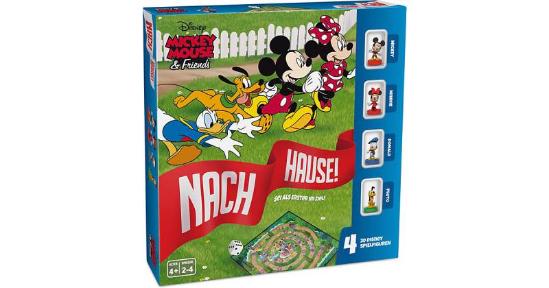 Disney Mickey Mouse & Friends - Nach Hause - Das Würfelspiel um den Wettlauf zum Ziel mit detailgetreuen 3D Disney Spielfiguren von ASS Altenburger