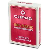 ASS 22564061 COPAG® Poker Jumbo Index rot, 100% Plastik, 4 Corner von ASS
