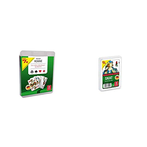 ASS 22570080 Altenburger 22570080-Rommé im hochwertigen Kunststoff-Etui, französisches Bild & Altenburger 22570205 - Skat - Deutsches Bild Kornblume, Kartenspiel ASS 22570080 Altenburger 22570080-Rommé im hochwertigen Kunststoff-Etui, französisches Bild & Altenburger 22570205 - Skat - Deutsches Bild Kornblume, Kartenspiel von ASS