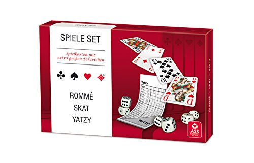 ASS Altenburger 22570301 - Spiele Set - Rommé/Skat/Yatzy von ASS