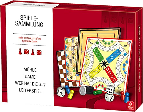 ASS Altenburger 22570310 - Spielesammlung mit extra groߟen Spielsteinen von ASS