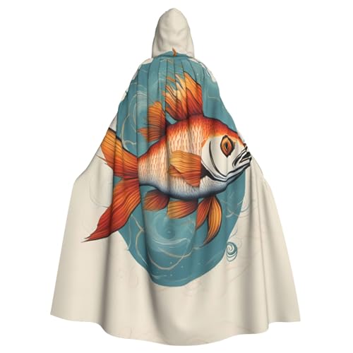 ASSORT Beautiful Fish Uni Erwachsene Umhang mit Kapuze, Hexenmantel für Halloween, Cosplay und Vampirparty ASSORT Beautiful Fish Uni Erwachsene Umhang mit Kapuze, Hexenmantel für Halloween, Cosplay und Vampirparty von ASSORT