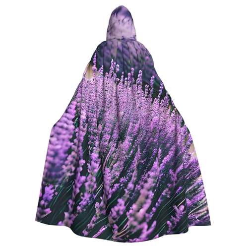 ASSORT Lila Lavendel Uni Erwachsene Umhang Kapuzenumhang Hexe Robe für Halloween, Cosplay und Vampirparty von ASSORT