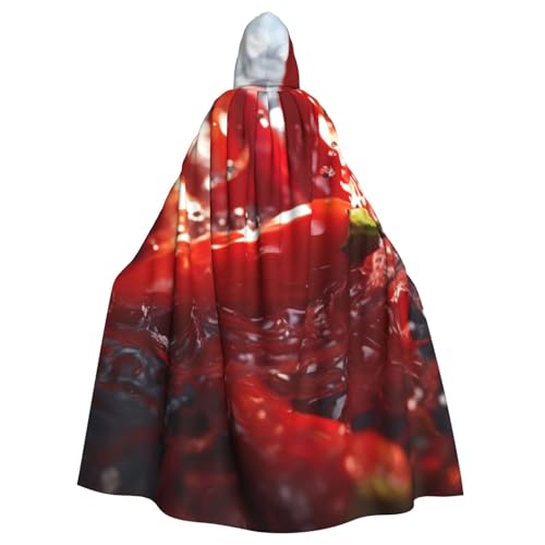 ASSORT Paprika Wasserspritzer Uni Erwachsene Umhang Kapuzenumhang Hexenmantel für Halloween, Cosplay und Vampirparty von ASSORT