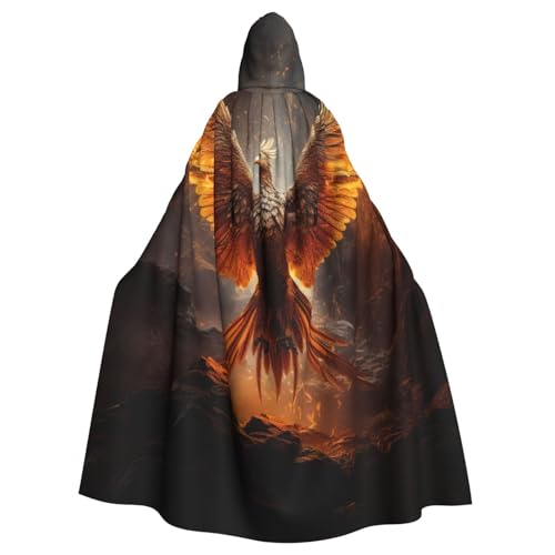 ASSORT Phoenix Uni Erwachsene Umhang Kapuzenumhang Hexe Robe für Halloween Cosplay Vampir Party von ASSORT