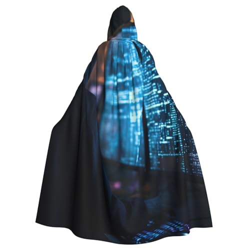 ASSORT Programmierer Programmiercode Uni Erwachsene Umhang Kapuzenumhang Hexe Robe für Halloween, Cosplay und Vampirparty ASSORT Programmierer Programmiercode Uni Erwachsene Umhang Kapuzenumhang Hexe Robe für Halloween, Cosplay und Vampirparty von ASSORT