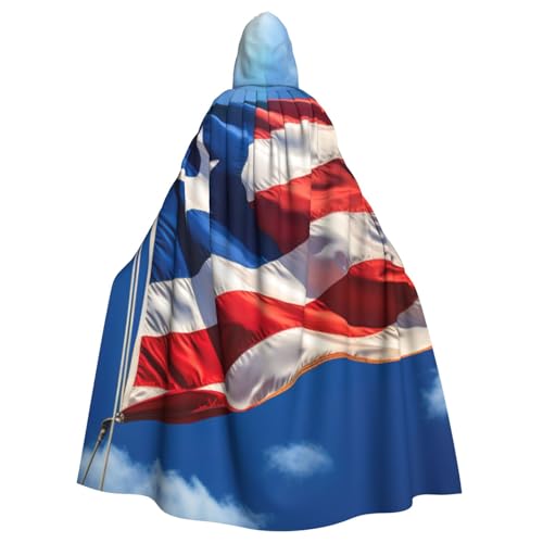 ASSORT Puerto Rico Tapeten-Flagge, Uni-Erwachsenen-Umhang, Kapuzenumhang, Hexenmantel für Halloween, Cosplay und Vampir-Party ASSORT Puerto Rico Tapeten-Flagge, Uni-Erwachsenen-Umhang, Kapuzenumhang, Hexenmantel für Halloween, Cosplay und Vampir-Party von ASSORT