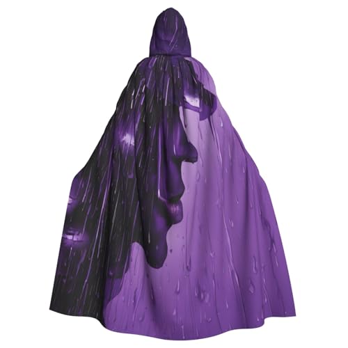 ASSORT Purple Rain Uni Erwachsene Umhang Kapuzenumhang Hexenmantel für Halloween, Cosplay und Vampirparty von ASSORT