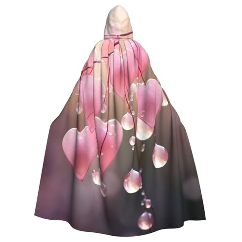 ASSORT Roter Herz, Uni-Erwachsenen-Umhang mit Kapuze, Hexenmantel für Halloween, Cosplay und Vampir-Party ASSORT Roter Herz, Uni-Erwachsenen-Umhang mit Kapuze, Hexenmantel für Halloween, Cosplay und Vampir-Party von ASSORT