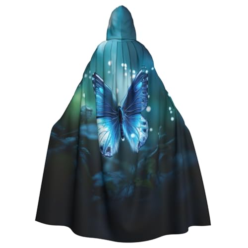ASSORT Schmetterling Mondlicht Uni Erwachsene Umhang Kapuzenumhang Hexe Robe für Halloween, Cosplay und Vampirparty von ASSORT