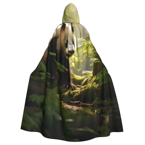 ASSORT Small Panda Uni Erwachsene Umhang Kapuzenumhang Hexe Robe für Halloween, Cosplay und Vampirparty ASSORT Small Panda Uni Erwachsene Umhang Kapuzenumhang Hexe Robe für Halloween, Cosplay und Vampirparty von ASSORT