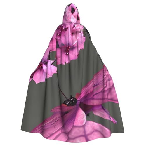 ASSORT Umhang mit Kapuze, Motiv: Schmetterlinge, Blumen, Uni, für Erwachsene, Hexenmantel für Halloween, Cosplay und Vampirparty ASSORT Umhang mit Kapuze, Motiv: Schmetterlinge, Blumen, Uni, für Erwachsene, Hexenmantel für Halloween, Cosplay und Vampirparty von ASSORT