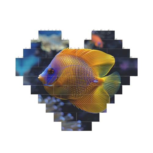 ASSORT Underwater World HD Fisch-Druck, Baustein-Puzzle, herzförmig, personalisierbar, Valentinstagsgeschenke ASSORT Underwater World HD Fisch-Druck, Baustein-Puzzle, herzförmig, personalisierbar, Valentinstagsgeschenke von ASSORT