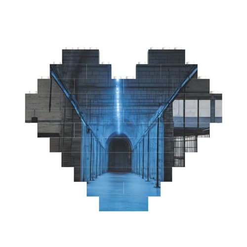 Blaulichtdruck-Baustein-Puzzle, herzförmig, personalisierbar, Valentinstagsgeschenke Blaulichtdruck-Baustein-Puzzle, herzförmig, personalisierbar, Valentinstagsgeschenke von ASSORT