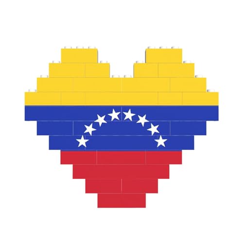 Flagge von Venezuela, Druck, Baustein-Puzzle, herzförmig, personalisierbar, Valentinstagsgeschenke Flagge von Venezuela, Druck, Baustein-Puzzle, herzförmig, personalisierbar, Valentinstagsgeschenke von ASSORT