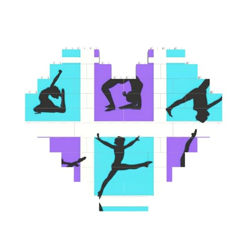 Gymnastik-Spieldruck, Baustein-Puzzle, herzförmig, personalisierbar, Valentinstagsgeschenke Gymnastik-Spieldruck, Baustein-Puzzle, herzförmig, personalisierbar, Valentinstagsgeschenke von ASSORT