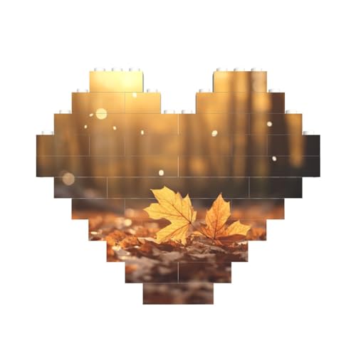 Herbstbäume, Herbstdruck, Baustein-Puzzle, herzförmig, personalisierbar, Valentinstagsgeschenke Herbstbäume, Herbstdruck, Baustein-Puzzle, herzförmig, personalisierbar, Valentinstagsgeschenke von ASSORT
