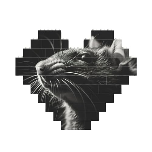 Maus-Druck, Baustein-Puzzle, herzförmig, personalisierbar, Valentinstagsgeschenke Maus-Druck, Baustein-Puzzle, herzförmig, personalisierbar, Valentinstagsgeschenke von ASSORT