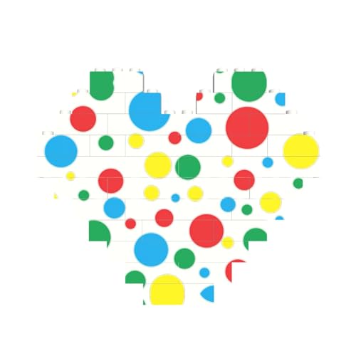 Twister, gepunktetes Baustein-Puzzle, herzförmig, personalisierbar, Valentinstagsgeschenk Twister, gepunktetes Baustein-Puzzle, herzförmig, personalisierbar, Valentinstagsgeschenk von ASSORT