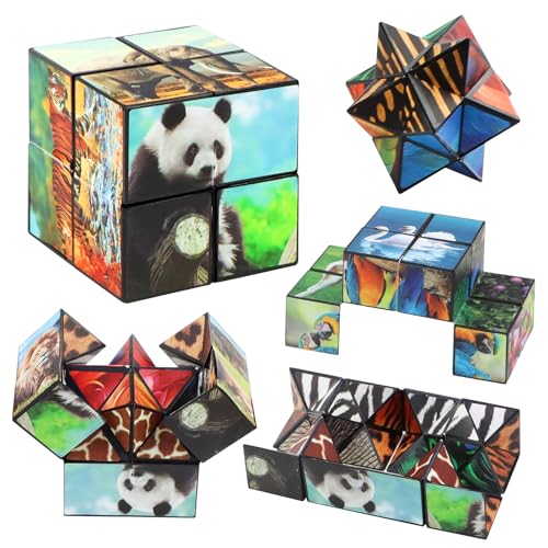 ASSRECT Sternenwürfel Zauberwürfel Set, 2 in 1 Zauberwürfel für Kinder, Infinity Verwandlungswürfel Magische Puzzle, Spielzeug für Kinder und Erwachsene ASSRECT Sternenwürfel Zauberwürfel Set, 2 in 1 Zauberwürfel für Kinder, Infinity Verwandlungswürfel Magische Puzzle, Spielzeug für Kinder und Erwachsene von ASSRECT