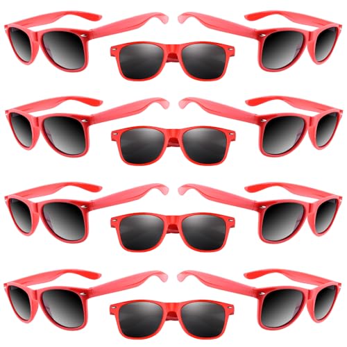 ASTARON 12 Stück Party Sonnenbrille Rot, Neon Sonnenbrille Vintage Sonnenbrillen Set Retro Lustige Party Brille für Strand Hochzeit Party Pool Party Supplies ASTARON 12 Stück Party Sonnenbrille Rot, Neon Sonnenbrille Vintage Sonnenbrillen Set Retro Lustige Party Brille für Strand Hochzeit Party Pool Party Supplies von ASTARON