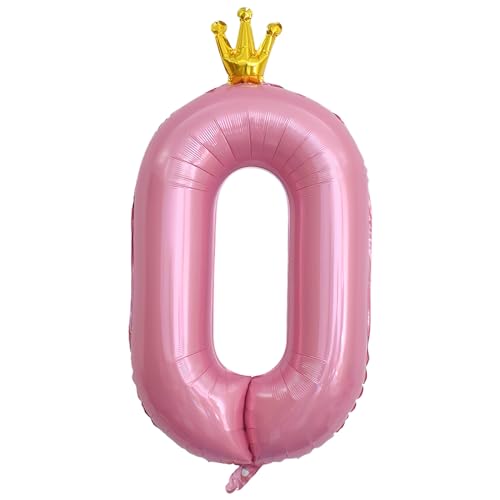 ASTARON Luftballon 0 Rosa Zahl 0 Ballon 40 Zoll Zahlenballon für Geburtstag Party Dekorationen, rosa Zahl Ballons mit Krone für Jahrestag Dekorationen Mädchen Geburtstag Party Dekoration ASTARON Luftballon 0 Rosa Zahl 0 Ballon 40 Zoll Zahlenballon für Geburtstag Party Dekorationen, rosa Zahl Ballons mit Krone für Jahrestag Dekorationen Mädchen Geburtstag Party Dekoration von ASTARON