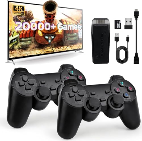 ASTEKID Retro TV-Spielekonsole mit 2 Wireless Controllern – HDMI Plug & Play Konsole mit 20000+ Klassikern – Kompakte Videospielkonsole für nostalgische Gamer (G7) von ASTEKID