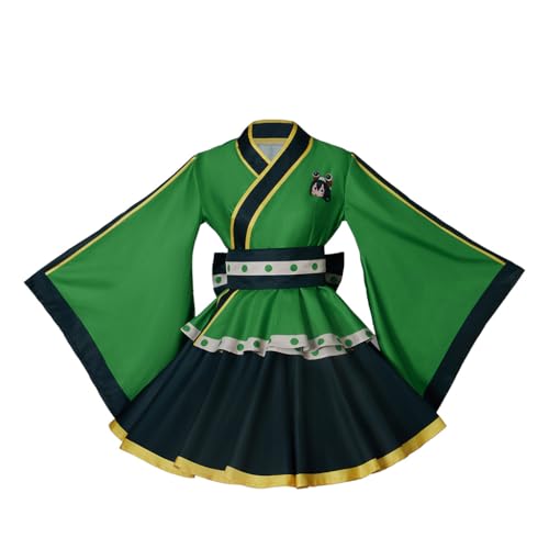ASTRICOS Anime Held Katsuki weibliches Kostüm Kimono Kleid Lolita Maid Kleid für Frauen (Asui, L) von ASTRICOS