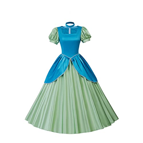 ASTRICOS Prinzessinnenkleid für Erwachsene, böse Stiefschwester Anastasia Drizella, Ballkleid, Cosplay-Kostüm (Grün, M) von ASTRICOS