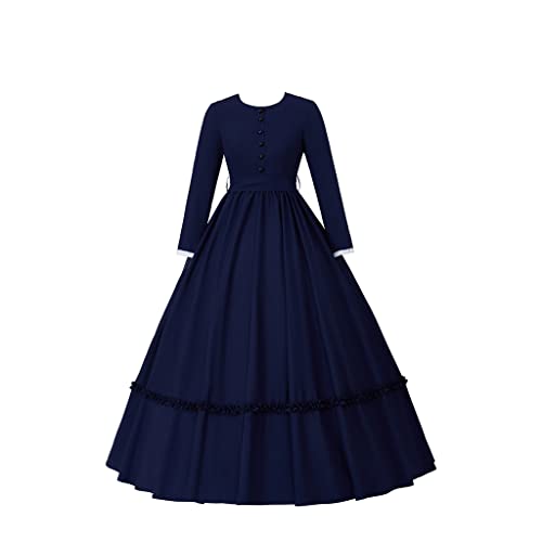 ASTRICOS Viktorianisches Bürgerkriegs-Ballkleid für Damen, Southern Belle, Renaissance-Reenactment-Tageskleid, Halloween-Outfits (XS) von ASTRICOS