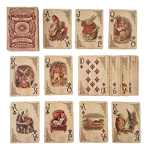Alice im Wunderland Kartenspielen Spielkarten Party Requisiten Dekoration Thema von ASVP Shop