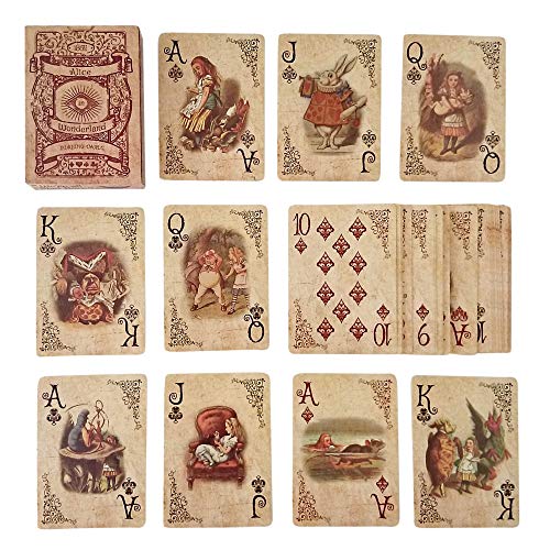 ASVP Shop Alice im Wunderland Kartenspielen Spielkarten Party Requisiten Dekoration Thema von ASVP Shop