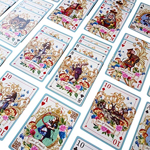 ASVP Shop Alice im Wunderland Spielkarten – perfekt für Themenpartys, Spiele und Dekoration. von ASVP Shop