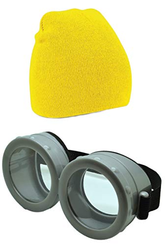 Lustige Cartoon-Figur mit Brillenaugen – Gelbe Figur – Für Halloween- und Karnevalskostümpartys von ASVP Shop