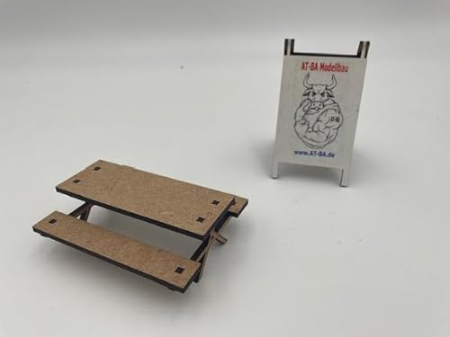 AT-BA Modellbau 220013 Slotcar-Deko Biertischgarnitur ohne Rückenlehne 5er Set AT-BA Modellbau 220013 Slotcar-Deko Biertischgarnitur ohne Rückenlehne 5er Set von AT-BA Modellbau