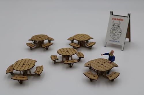 AT-BA Modellbau 220126 Slotcar Deko Biertische rund 5er Set AT-BA Modellbau 220126 Slotcar Deko Biertische rund 5er Set von AT-BA Modellbau