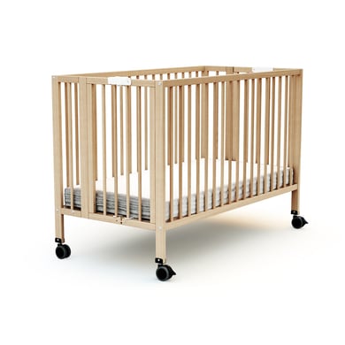 AT4 Babybett mit Rollen klappbar ESSENTIEL Buche lackiert 60 x 120 cm AT4 Babybett mit Rollen klappbar ESSENTIEL Buche lackiert 60 x 120 cm von AT4
