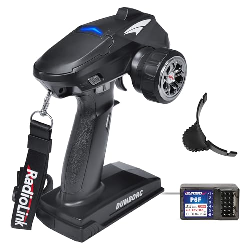 DUMBORC X4 4-K 2.4GHz RC Funksender und Empfänger, X6F mit ausfallsicherer und Niederspannungs-Alarmfunktion, Mischmodus für Rc Fahrzeug, Auto, Boot, Tankmodell: von ATA HOBBY